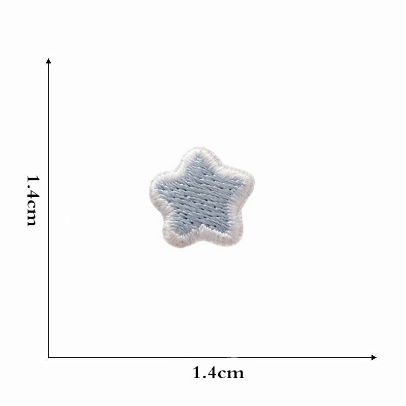 Wholesale Cute cartoon rainbow five-pointed star embroidery DIY patches