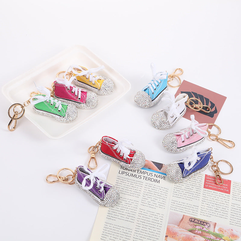 Wholesale Crystal Shoe Pendant Metal Car Key Pendant