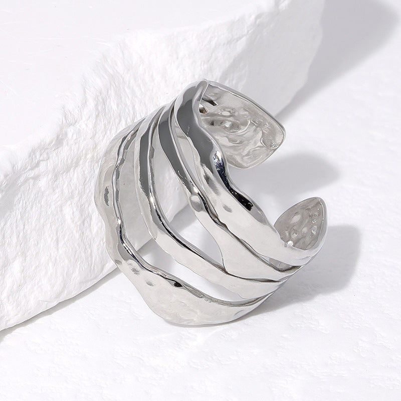Wholesale Open-Style Stainless Steel Ring — Minimalist &  Understated Design ( Non-Fading)