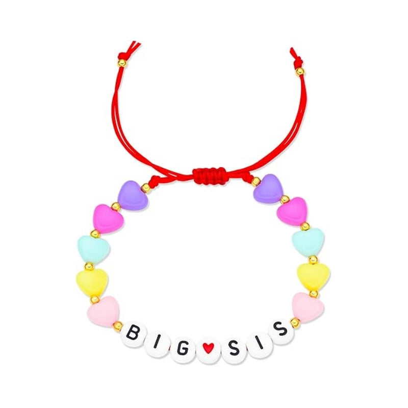 Wholesale Rainbow letter colored sliced soft ceramic bracelet