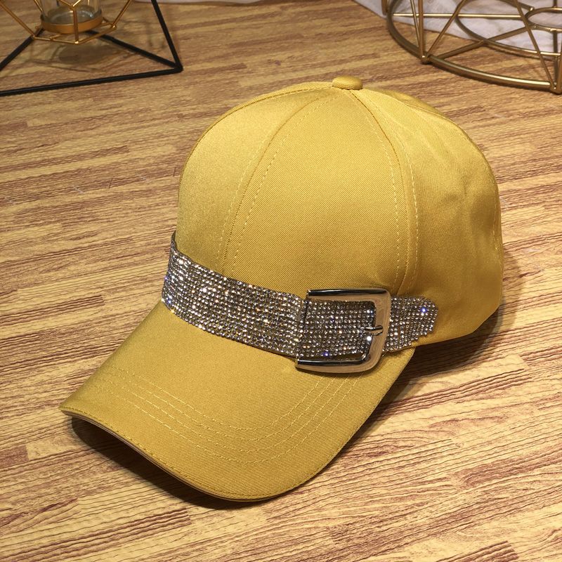 Wholesale Rhinestone Belt Buckle Visor Fashion Hat