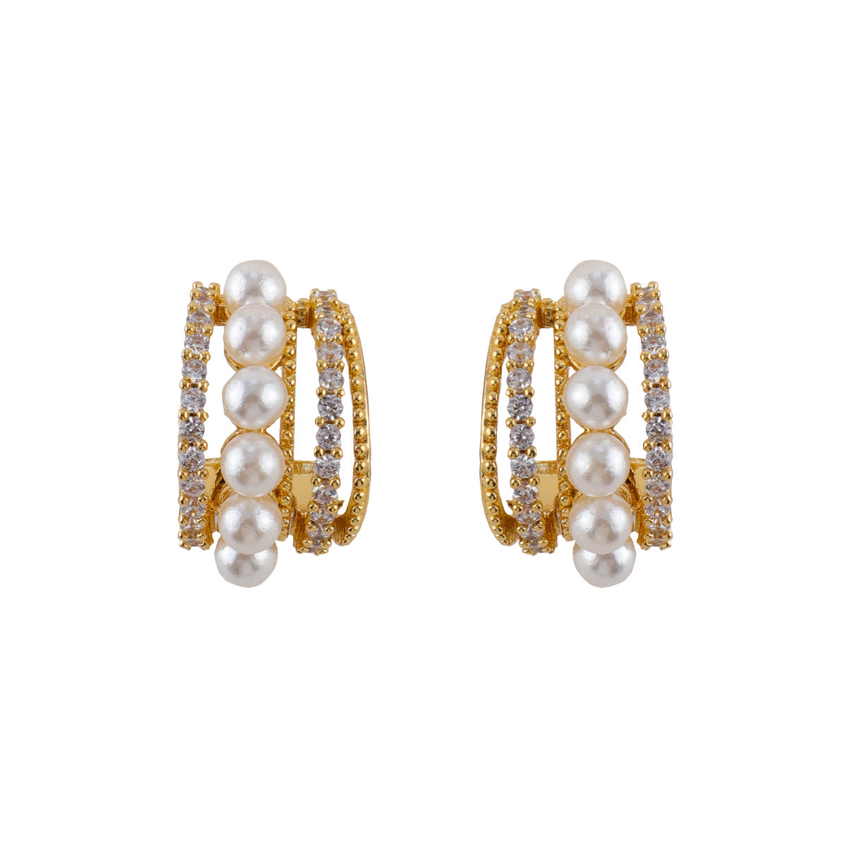 Wholesale Pearl Copper Earrings