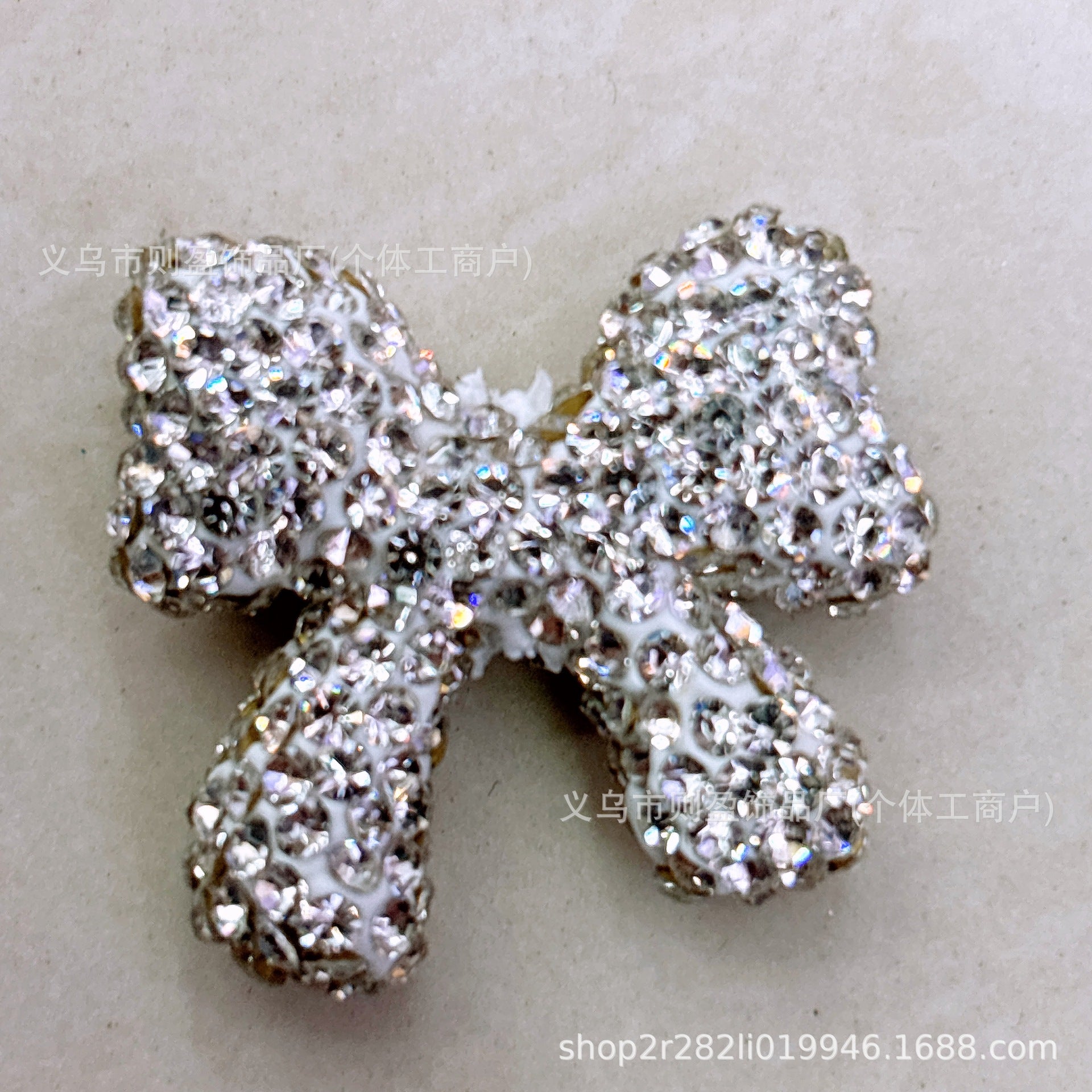 Wholesale 20pcs Heavy Industry with Drilled Pottery Clay Butterfly Bow Float Vertical Hole Beads