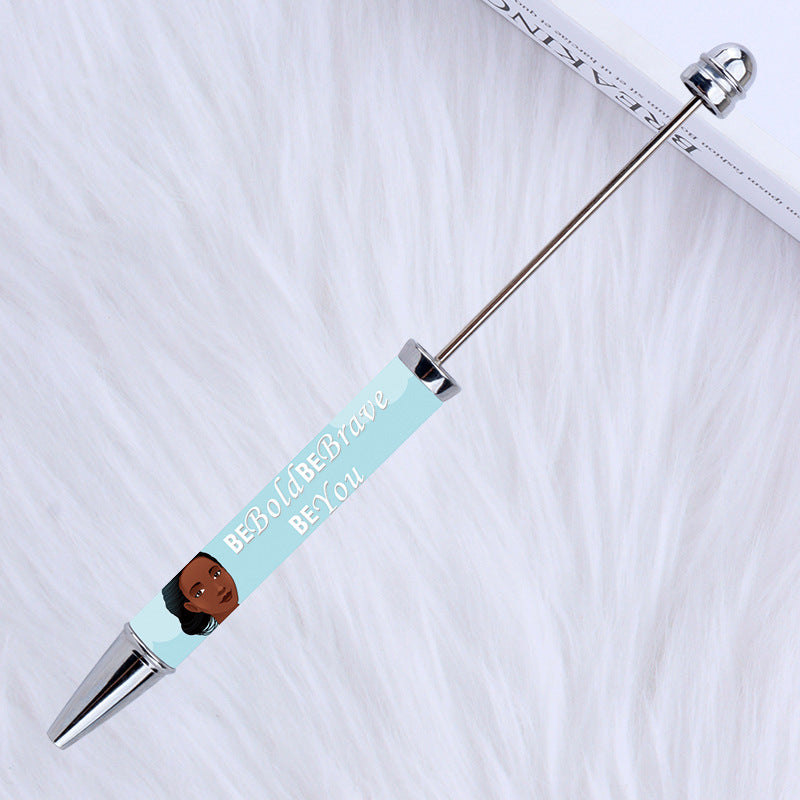 Wholesale Beadable Pens New Sticker Cartoon Character Pattern Printed Ballpoint Pen