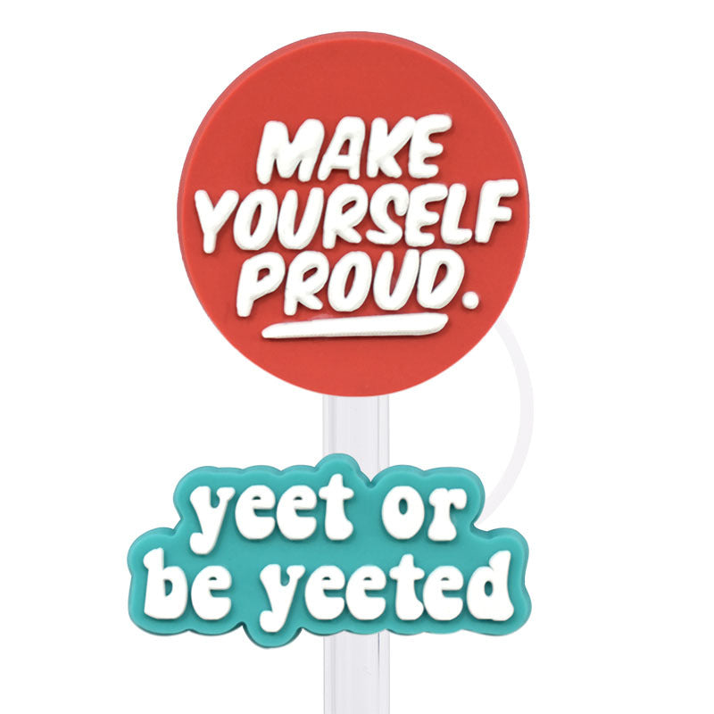 Wholesale  Random 100pcs/pack    Internet celebrity straw cap dustproof straw cover   Straw Tube Cap