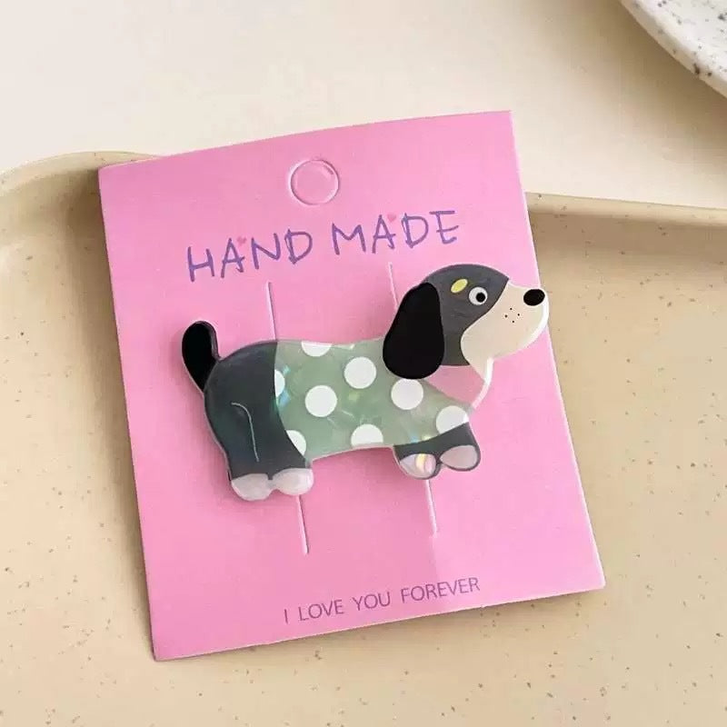 Wholesale Cute Puppy Hair Clip Cartoon Creative Realistic Kitten Hair Clip