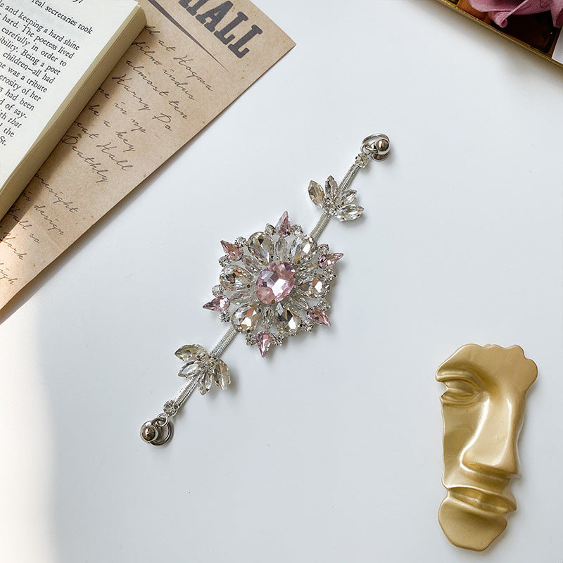 Wholesale Alloy Rhinestone Chain Phone Case Accessories Bracelet