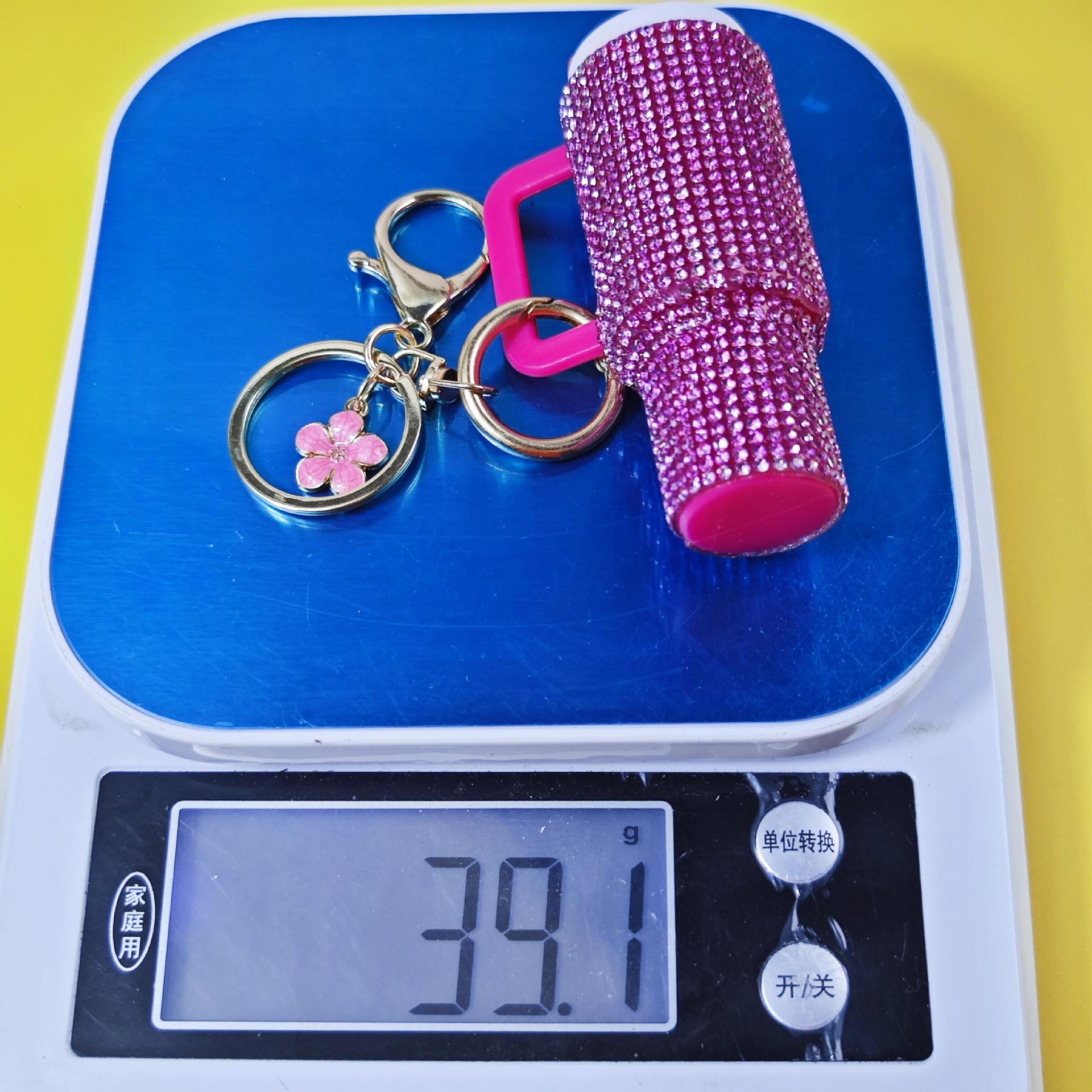 Wholesale  Mini Ice cup Keychain Diamond New Product Keychain Pendant Mother's Day Keychain Can Hold Lipstick Backpack Pendant