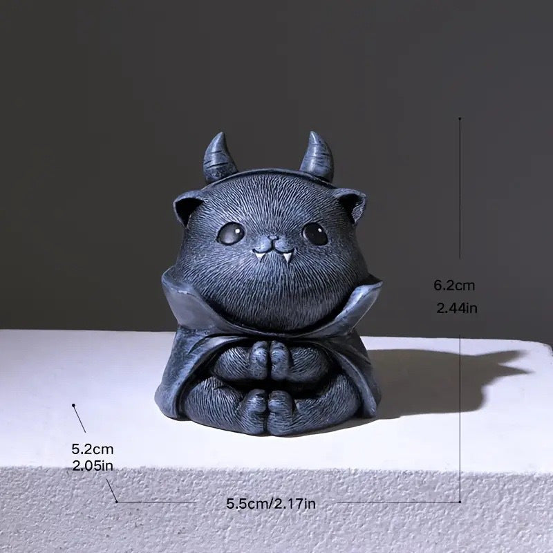 Wholesale  Skeleton Cat Resin Figurine Decorative Accent f