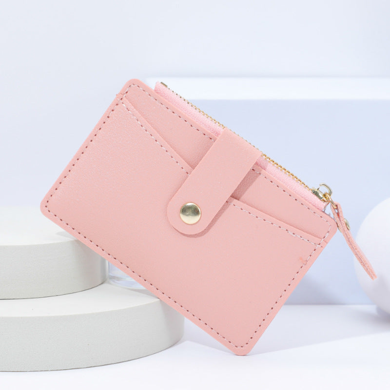 Wholesale PU Candy Color Card Holder Wallet