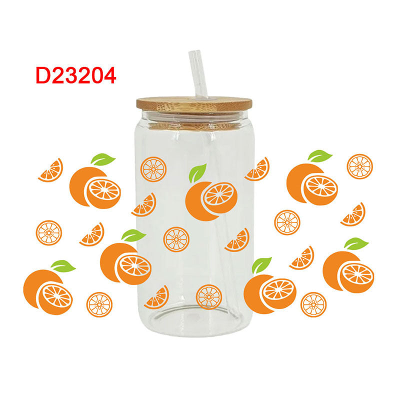 Wholesale Colorful Fruit Series 16oz Cup UV DTF Wraps