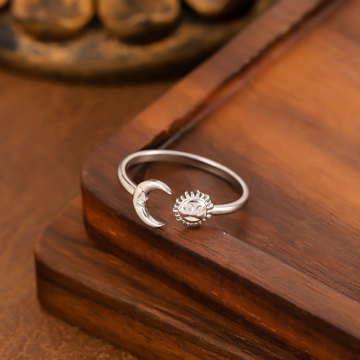 Wholesale Star  moon  and heart-shaped Stainless Steel Rings