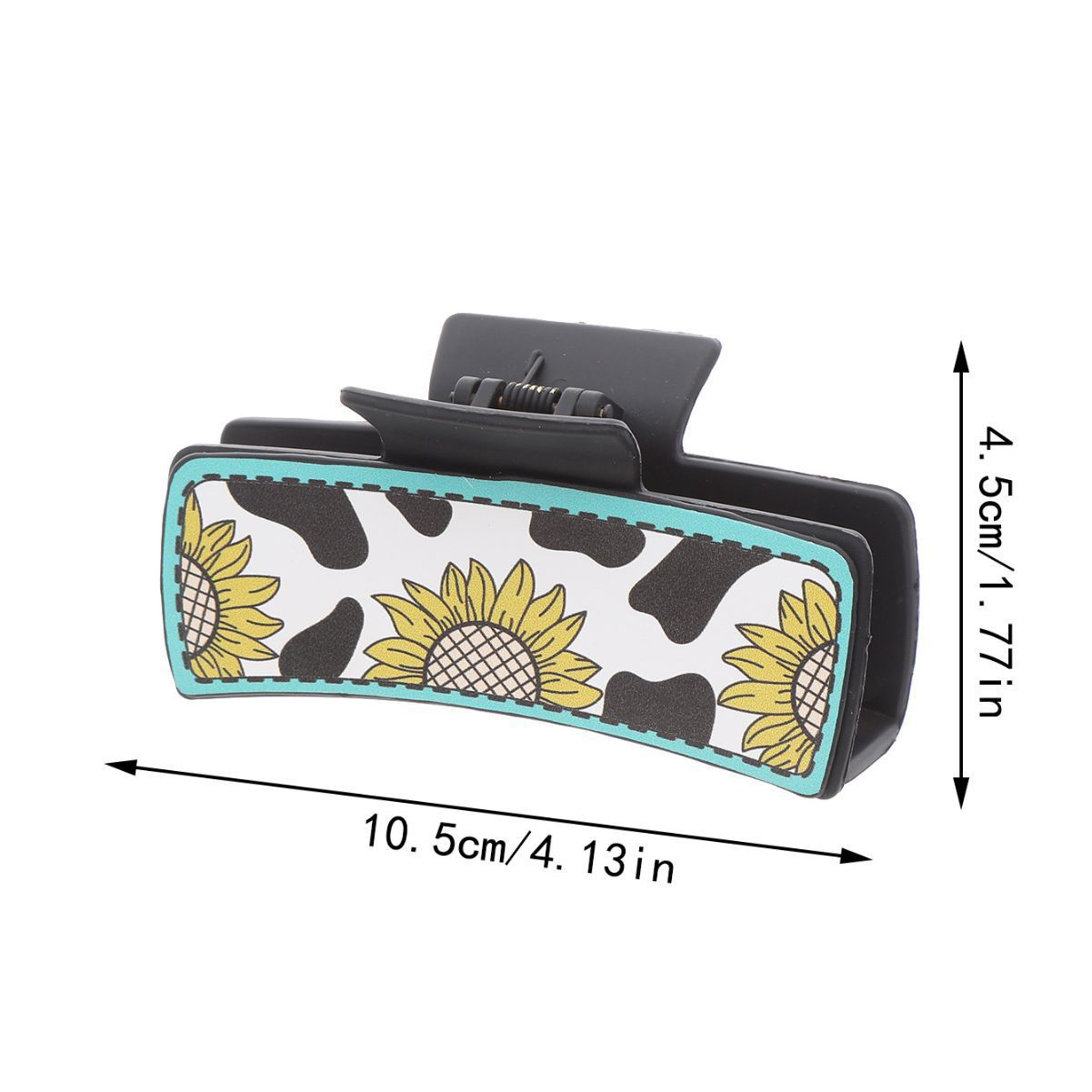 Wholesale cactus sunflower pattern grab clip shark clip hairpin hair clips