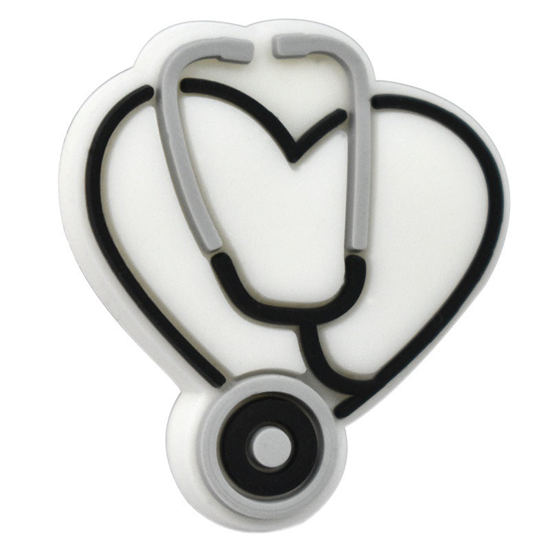 Wholesale Random 100pcs Medical Care Series Pvc Soft Plastic Removable Handmade Beads
