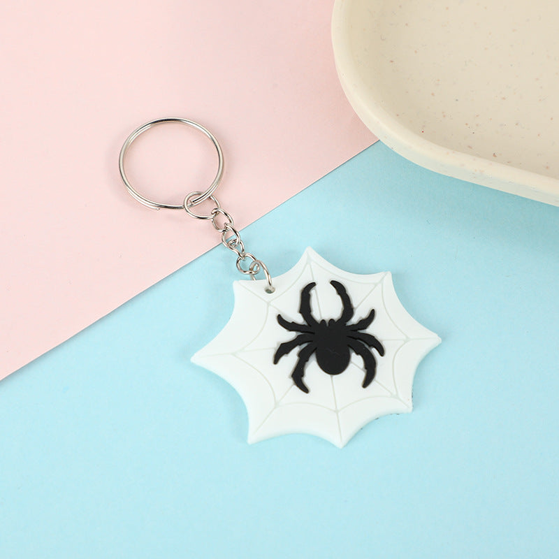Al por mayor 100pcs PVC Halloween Pumpkin Ghost Keychain