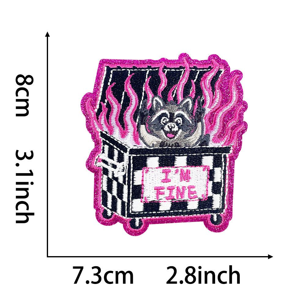 Wholesale Summer Beach Outdoor Seahorse Planet Surfboard Embroidery DIY Patches