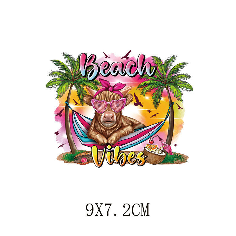 Wholesale Summer Cartoon Heat Transfer   UV DTF Ready to Press Transfers Wraps