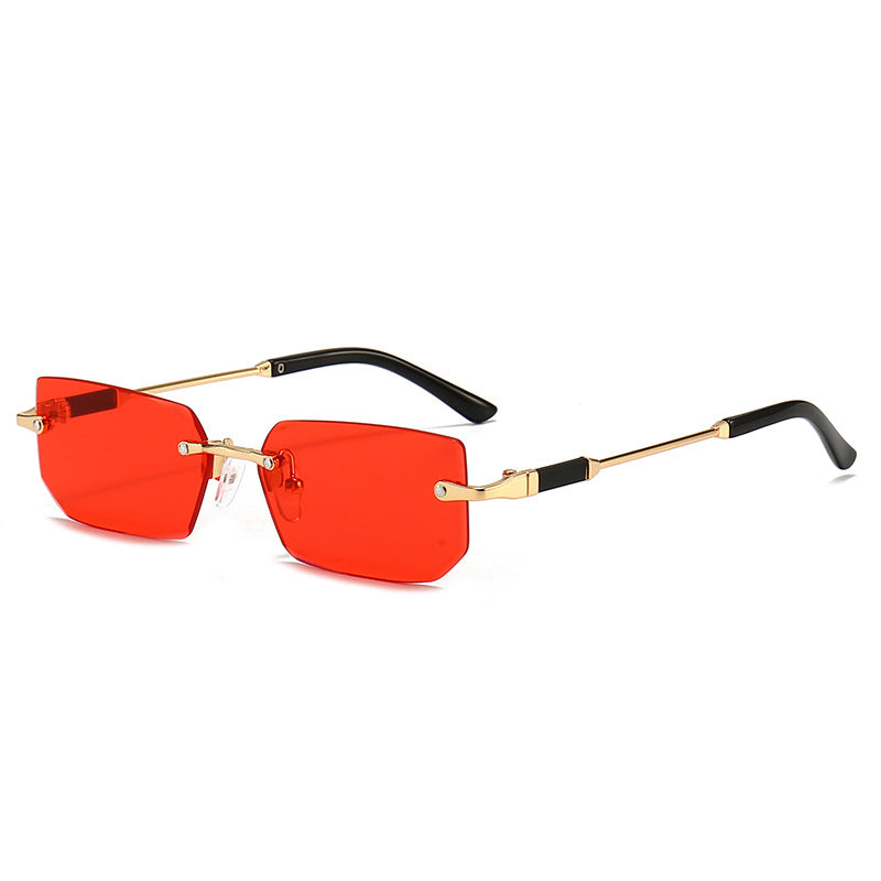 Wholesale Frameless Jelly Colored PC Sunglasses