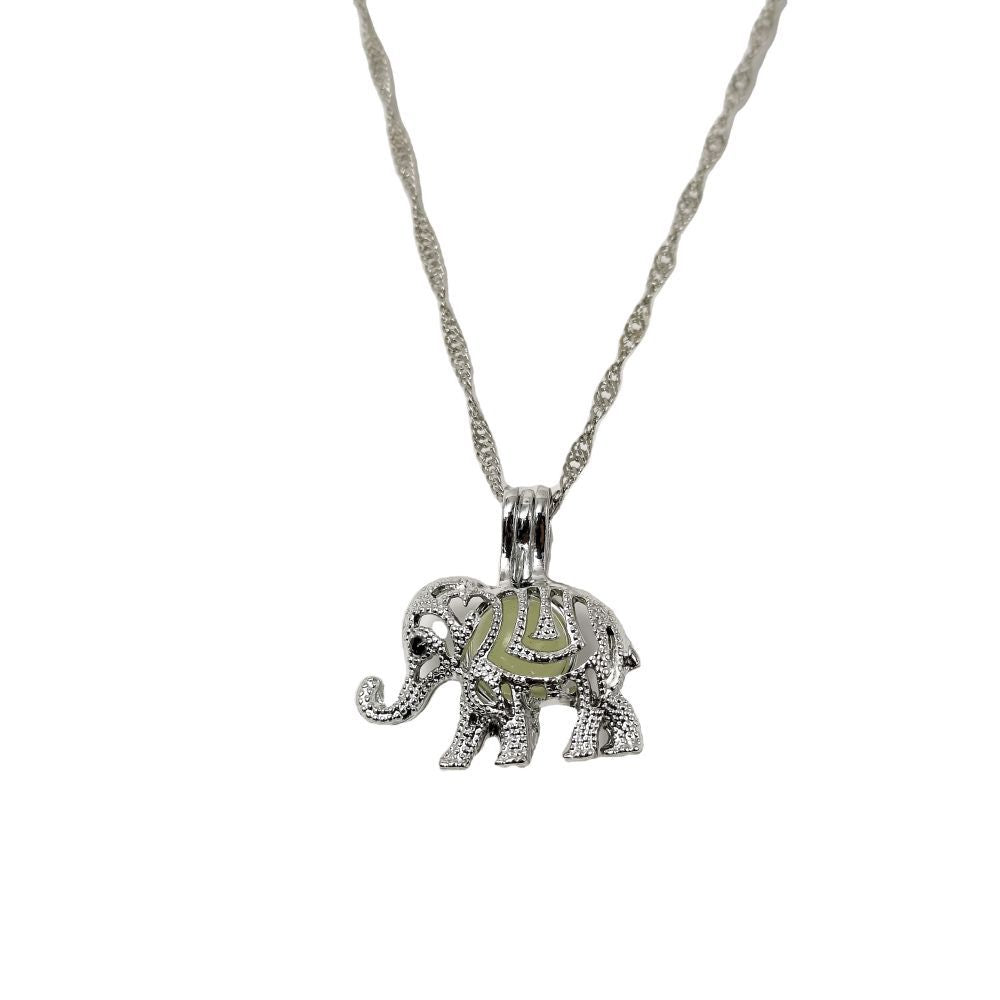 Wholesale Cute Elephant Luminous choker necklace