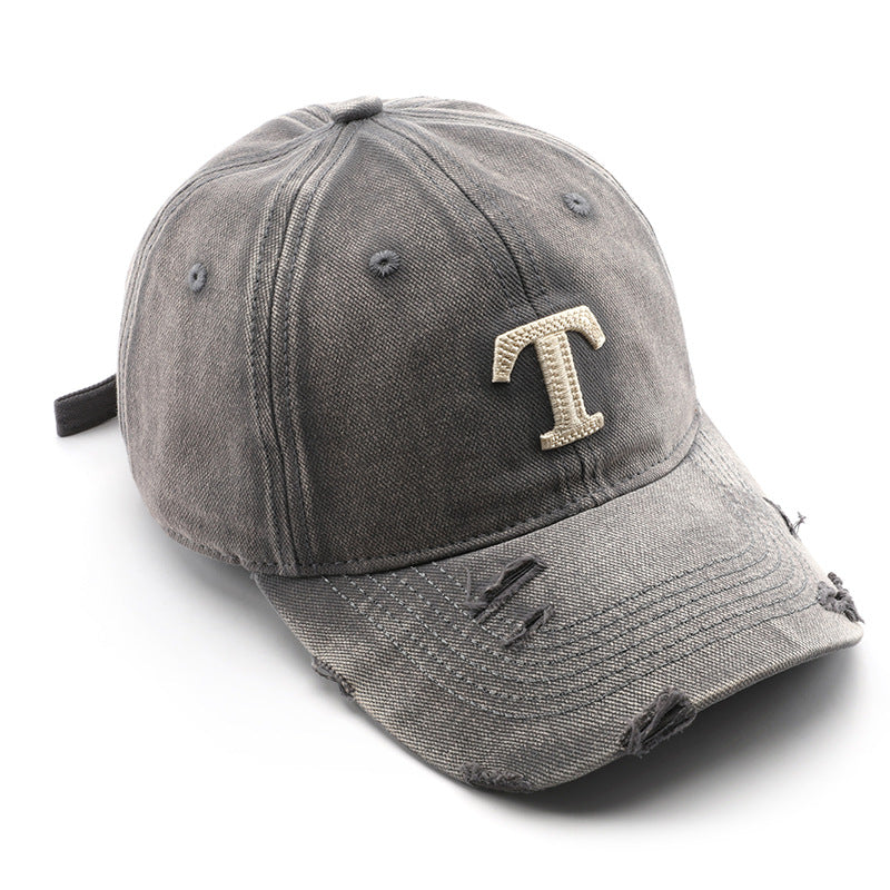 卸売ヴィンテージレターコットンベースボールキャップ
