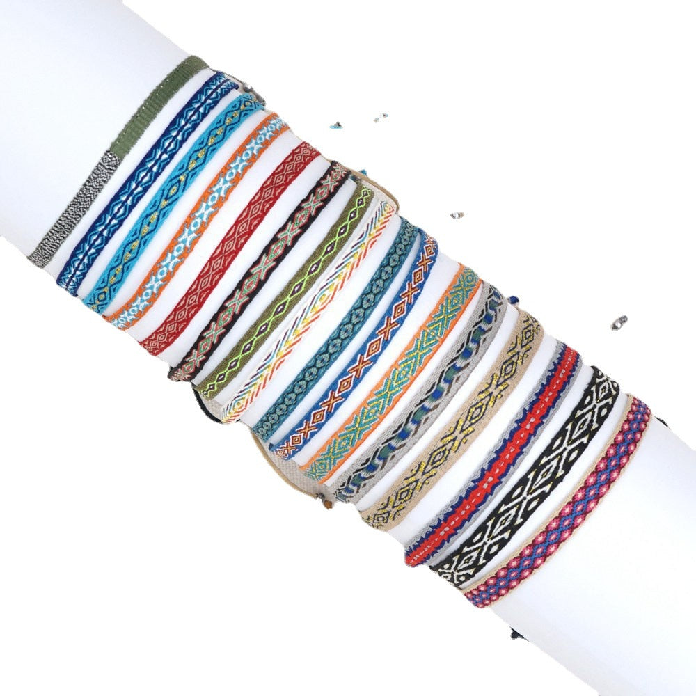 Wholesale Bohemian Woven Silk Thread Bracelet