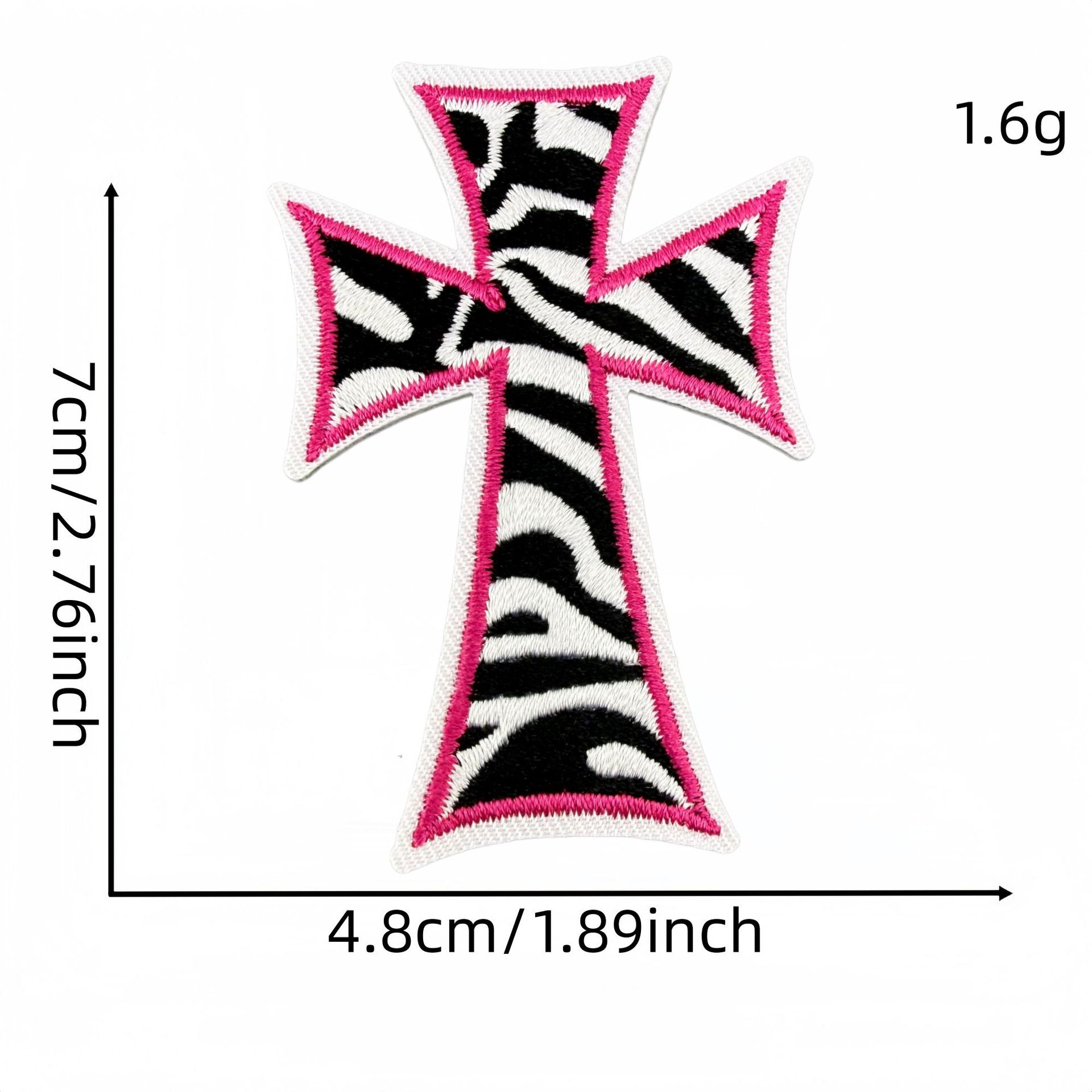 Wholesale Y2K Black Pink Heart Star Embroidered Patches 20 Pcs Fashion Decorative Accent For Clothing Bags Gift Craft Supply