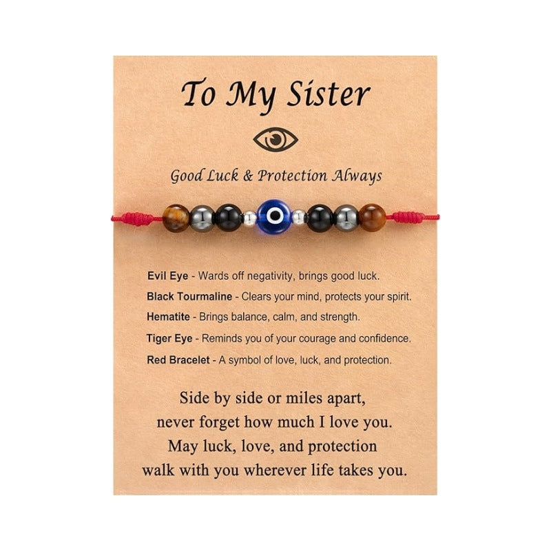 Wholesale Natural stone red patterned stone bead adjustable healing bracelet