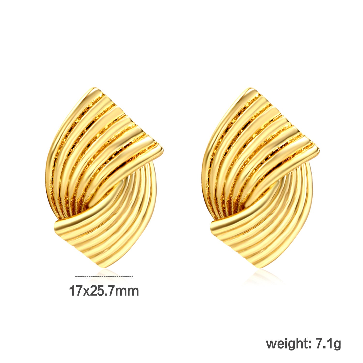 Wholesale 18k Gold-Plated Stainless Steel Stud Earrings,  Snake-Shaped Cartilage Studs