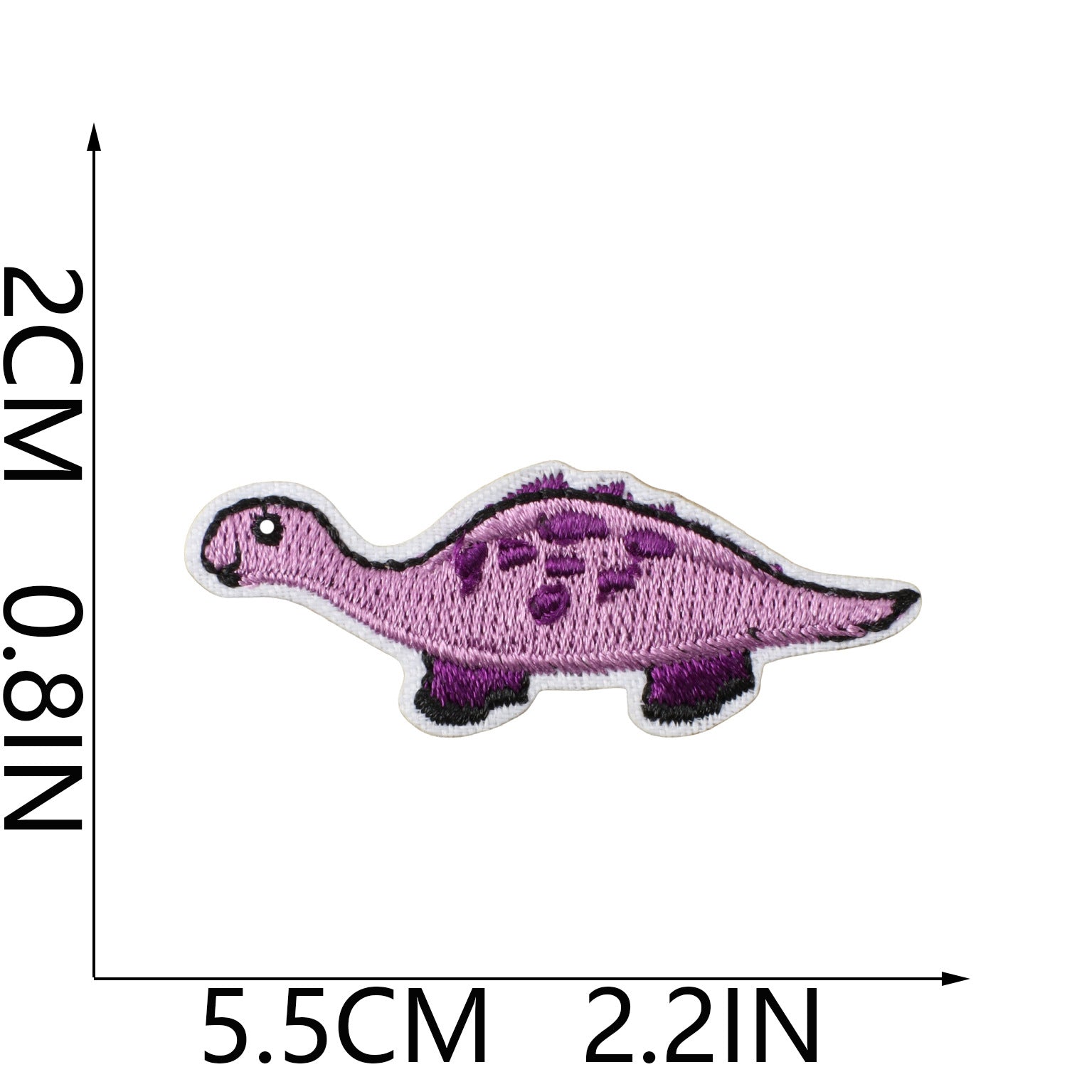 Wholesale Fashion Dinosaur Embroidered Iron On Patches For Kids Clothing Decorative Accent Gift
