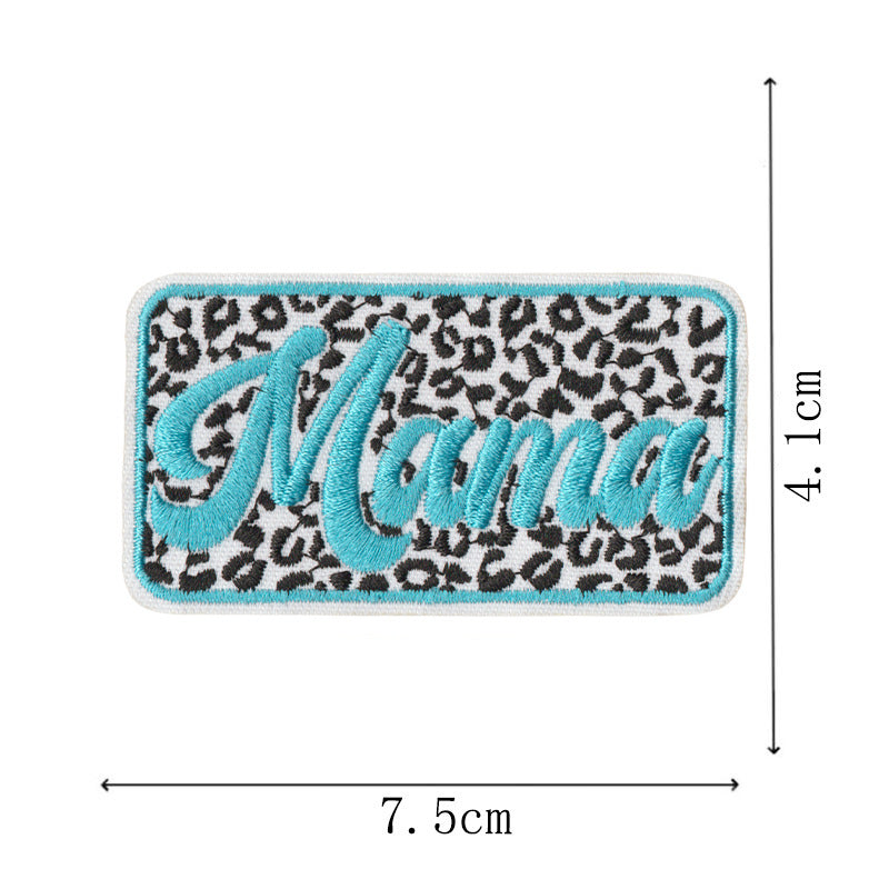 Wholesale Blue Letter Lightning Embroidery Patch