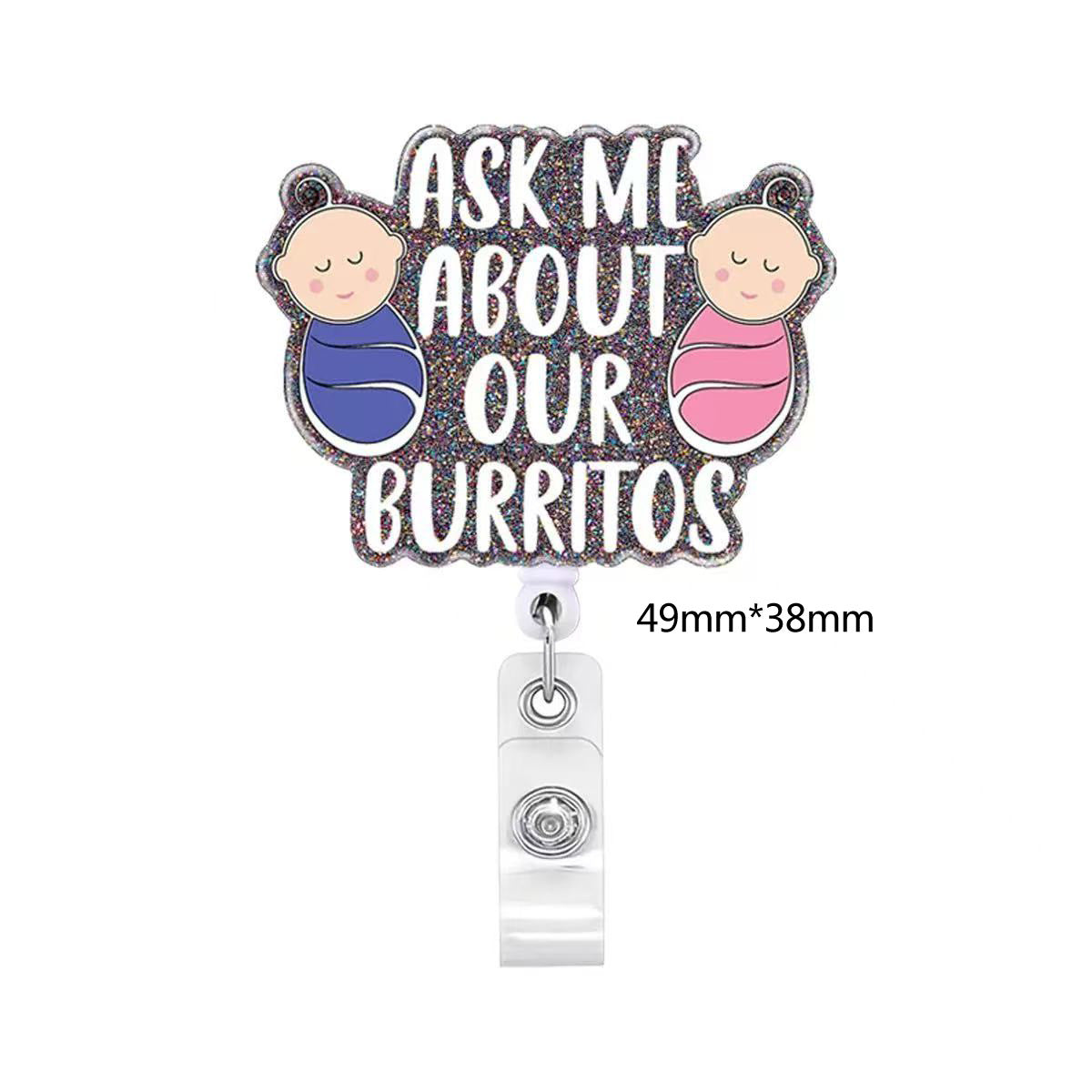 Wholesale Acrylic DIY Patch Telescopic Badge Clip Badge Reels