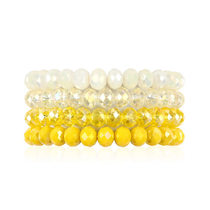 Wholesale DIY Crystal Colorful Elastic Bracelet