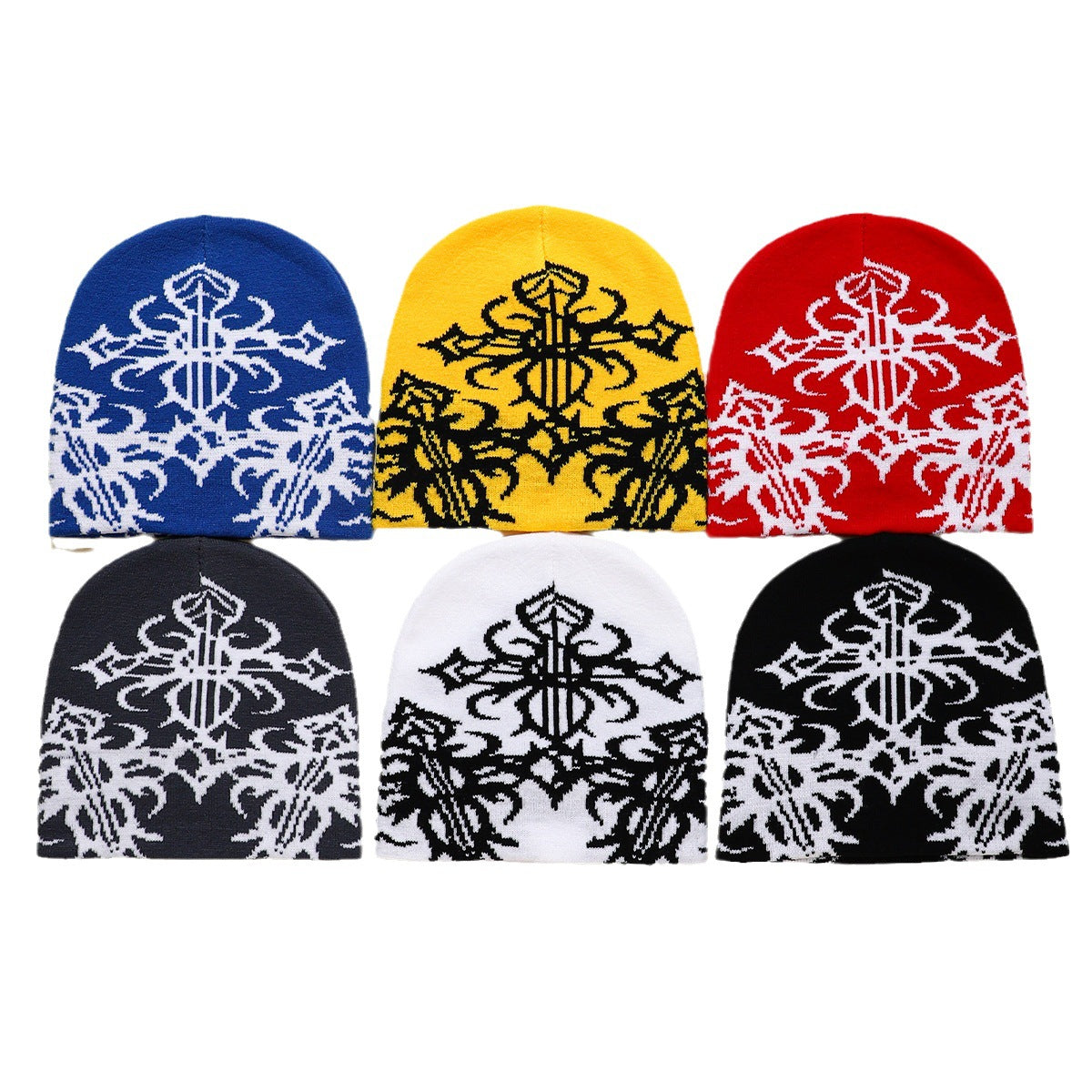 Wholesale Knitted Hat Cold Protection Jacquard Warm Woolen Hat