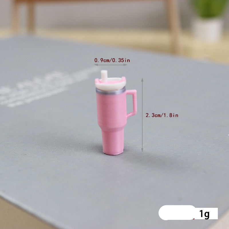 Wholesale Dollhouse  miniature scene ornaments straw cup