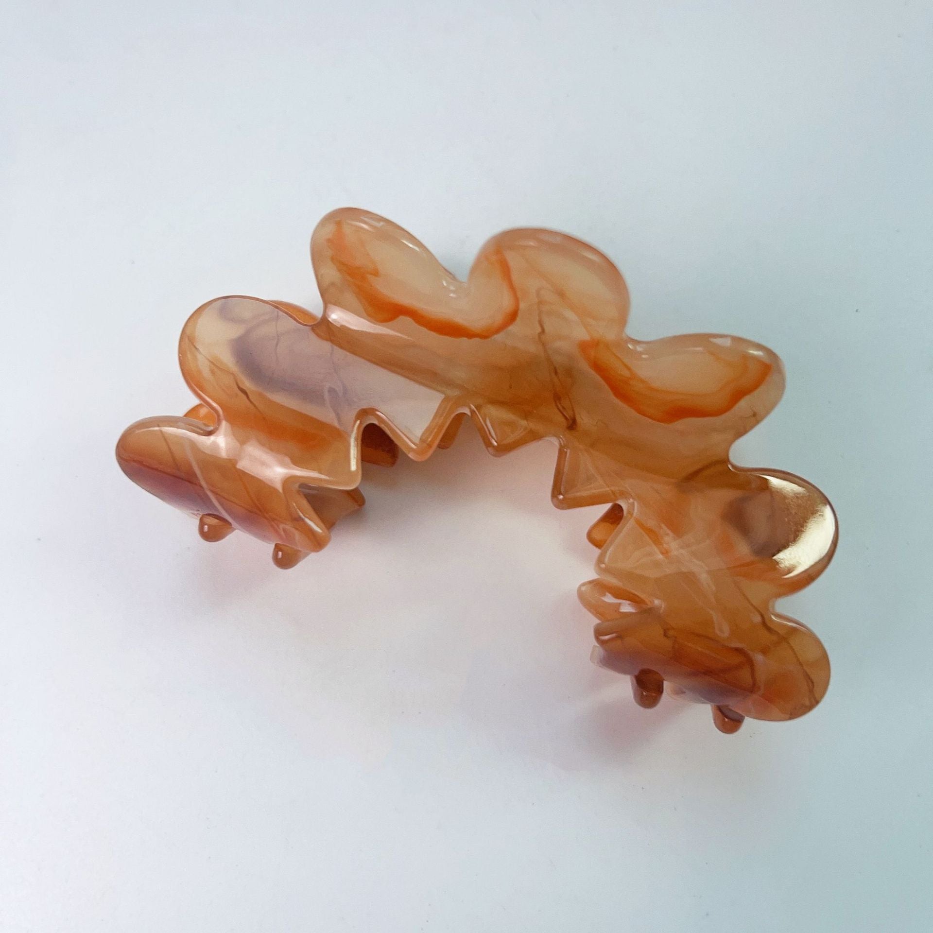 Wholesale Wavy Flower Acetate Grippers