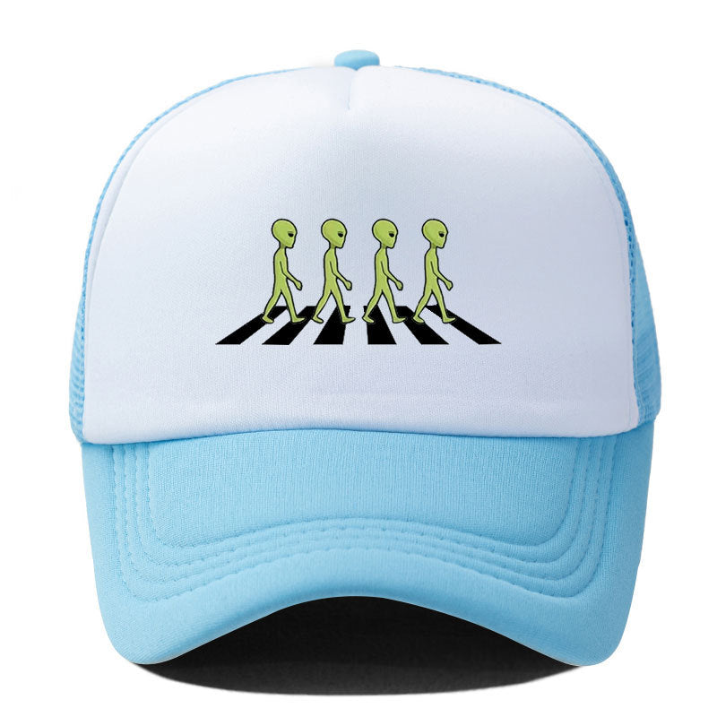 Wholesale Alien Print Sponge Soft Top Breathable Baseball Cap