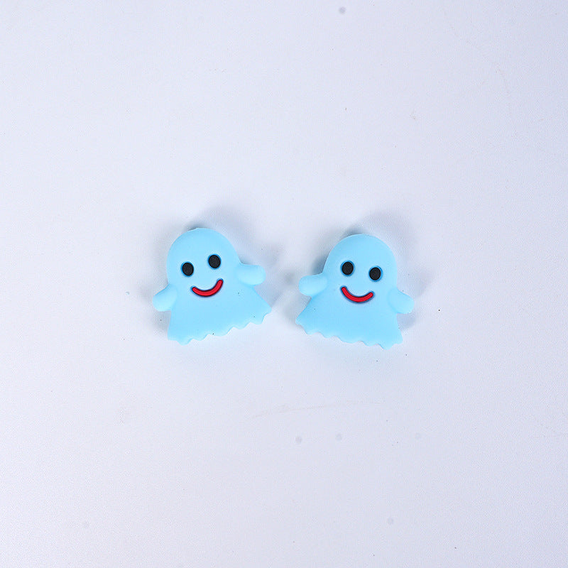 Wholesale 20pcs/pack Halloween Pumpkin Silicone Beads