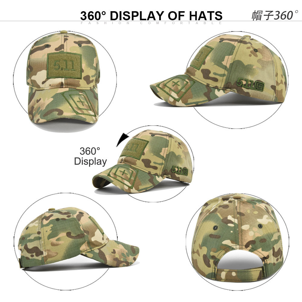 Wholesale 3D Embroidered Curved Brim Camouflage Baseball Cap