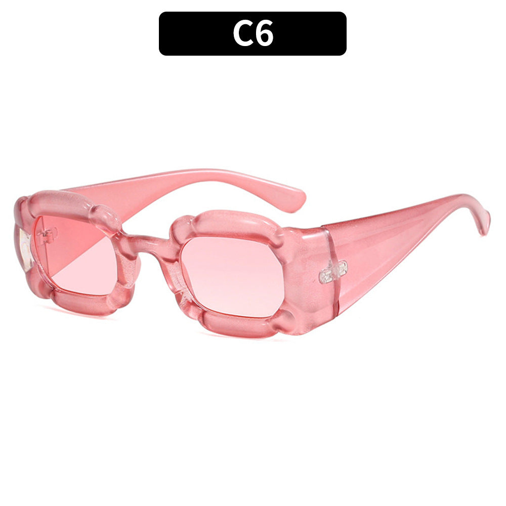 Wholesale Irregular Petal PC Sunglasses