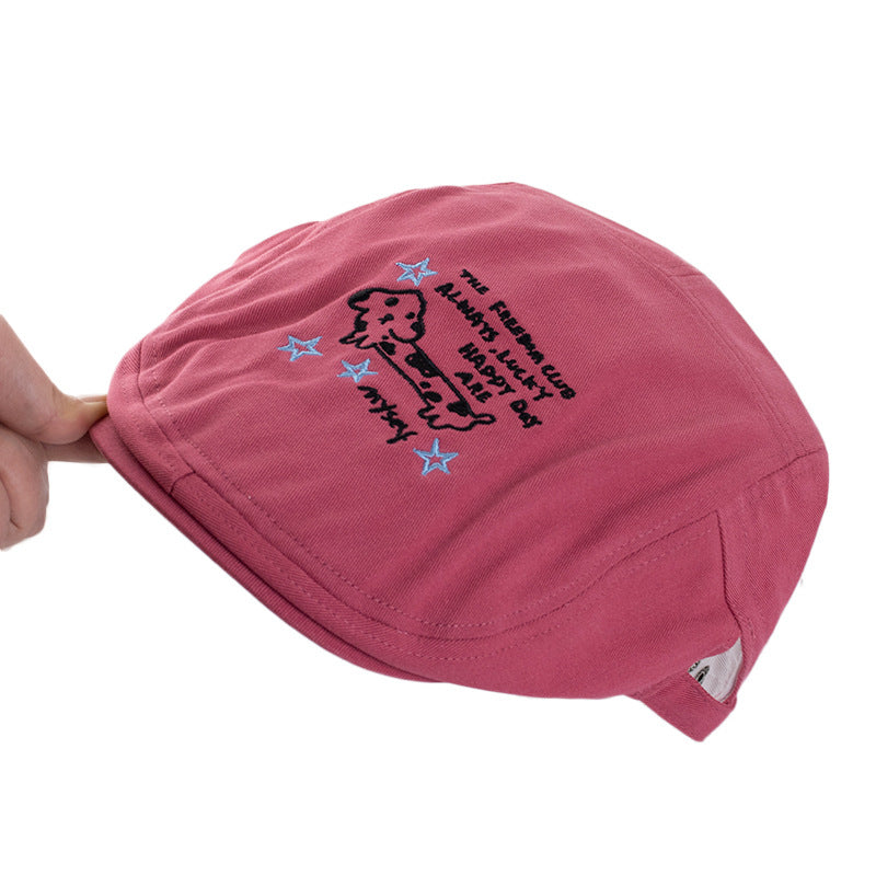 Wholesale Cute Puppy Letters Embroidered Forward Cap