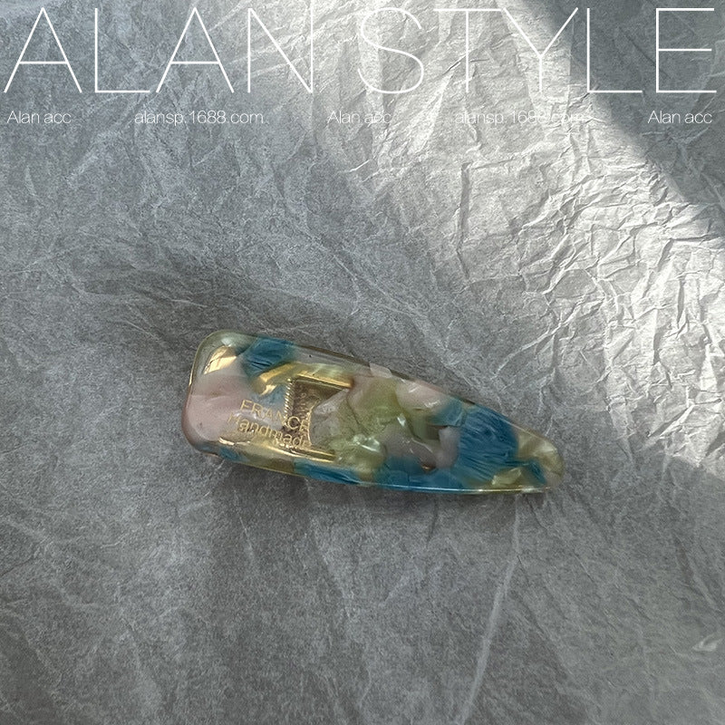 Wholesale Triangle Water Drops Small Duckbill Acetate Fiber Hair Clips