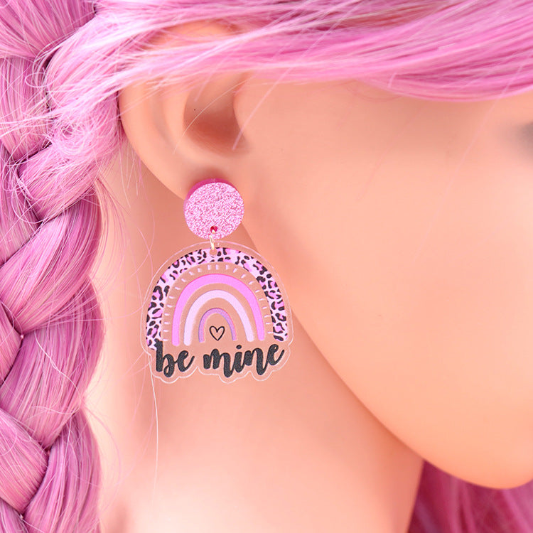 Wholesale Arched Acrylic Earrings