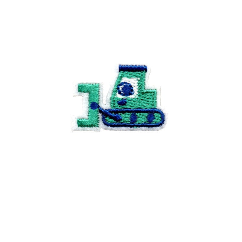 Wholesale Cartoon Construction Vehicle All Out Embroidered Patch