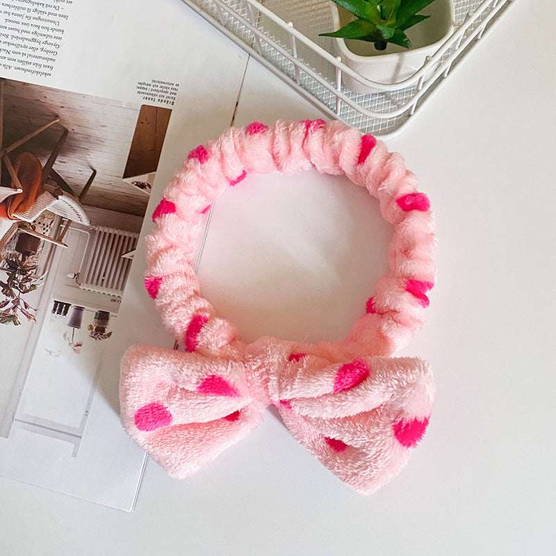 Wholesale Fabric Narrow Stripe Butterfly Tie Hair Band