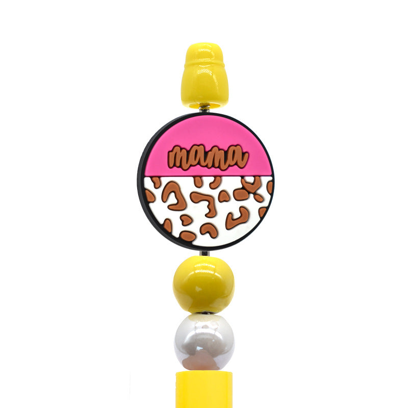 Wholesale Random  100pcs/pack Cartoon Love Mom Beads Focal Beads