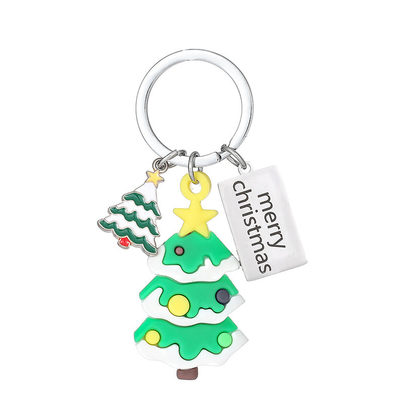 Wholesale Christmas Tree PVC Keychain
