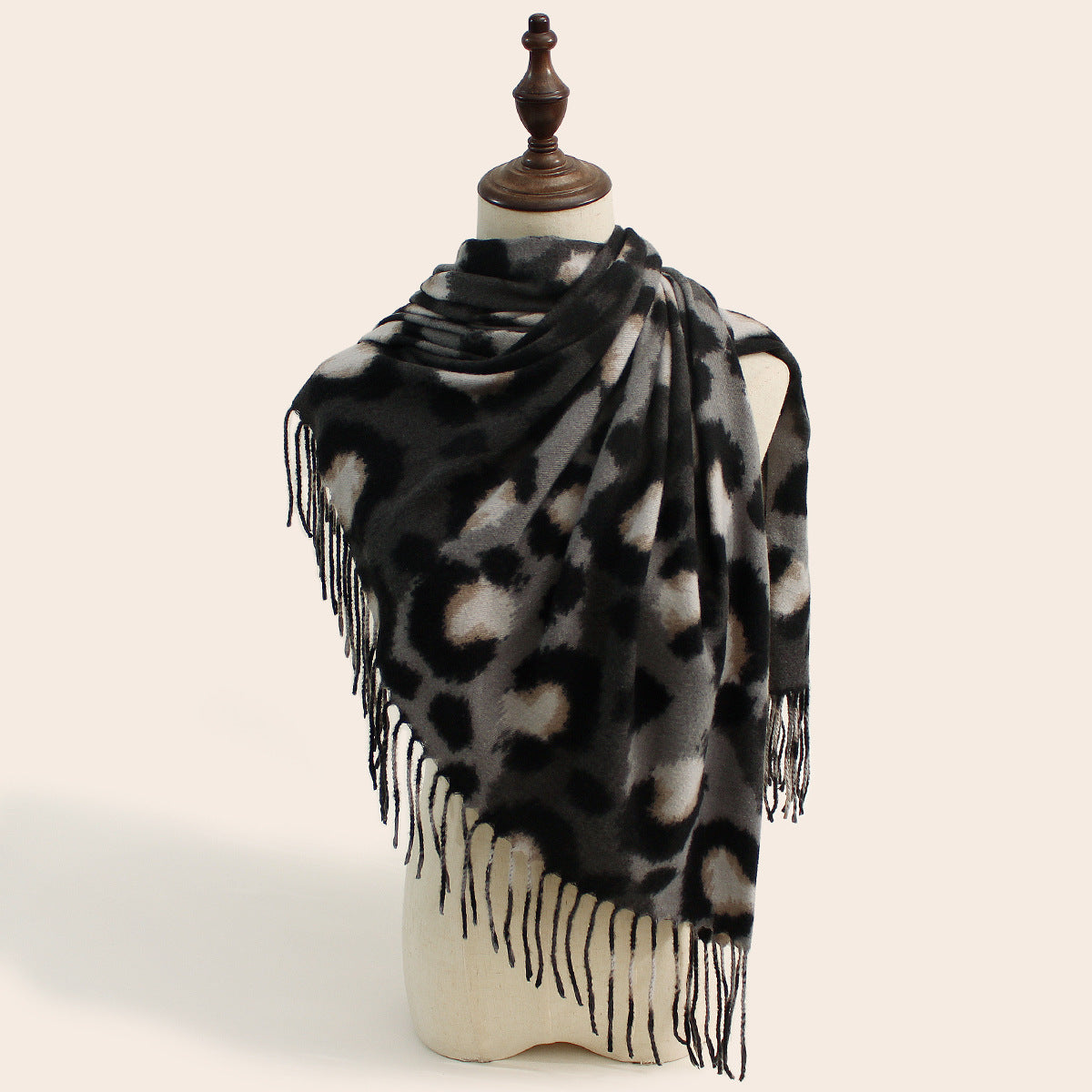 Wholesale Autumn and Winter Leopard Print Warm and Versatile Fashionable Imitation Cashmere Scarf