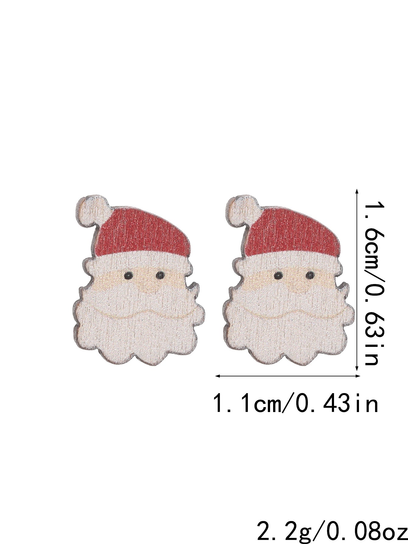 Wholesale Christmas Colorful Wood Earrings