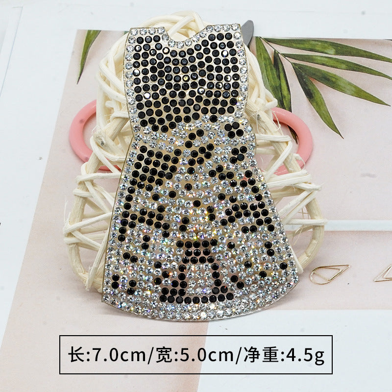 Wholesale 10pcs Hot diamond bear perfume bottle rhinestone DIY Patches