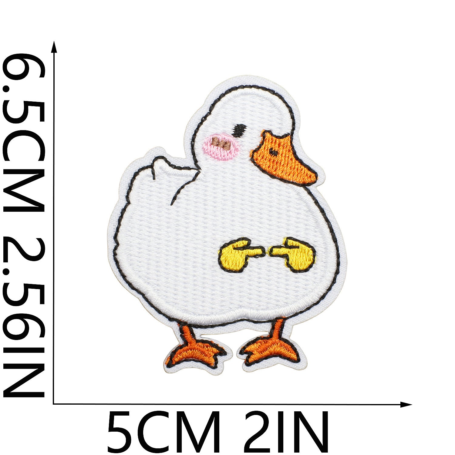 Wholesale Cute duck embroidered patch for children's clothes
